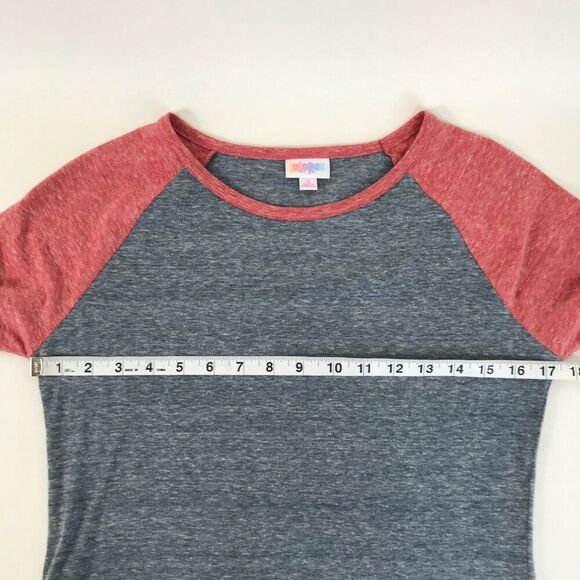 NEW LuLaRoe Julia Raglan Shirt Dress Women's Small Stretch Knit Midi Crew Neck - Picture 6 of 11